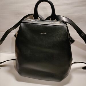 Vintage vignelli Vegan Leather BackpackMATT AND NAT